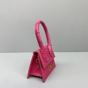 Forubags Jacquemus Mini Crocodile Rose Red – 2102 – 12x8x5 cm - 2