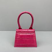 Forubags Jacquemus Mini Crocodile Rose Red – 2102 – 12x8x5 cm - 4