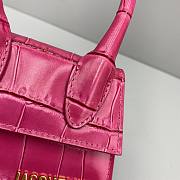 Forubags Jacquemus Mini Crocodile Rose Red – 2102 – 12x8x5 cm - 6