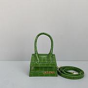 Forubags Jacquemus Mini Crocodile Green – 2102 – 12x8x5 cm - 5