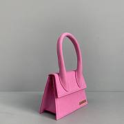 Forubags Jacquemus Medium Ox Velvet Rose Red – 2102 – 18x15.5x8 cm - 2
