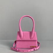 Forubags Jacquemus Medium Ox Velvet Rose Red – 2102 – 18x15.5x8 cm - 3