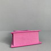 Forubags Jacquemus Medium Ox Velvet Rose Red – 2102 – 18x15.5x8 cm - 5