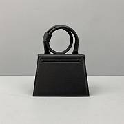 Forubags Jacquemus Medium Ox Velvet Black – 2102 – 18x15.5x8 cm - 6