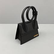 Forubags Jacquemus Medium Ox Velvet Black – 2102 – 18x15.5x8 cm - 5