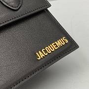 Forubags Jacquemus Medium Ox Velvet Black – 2102 – 18x15.5x8 cm - 4