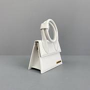 Forubags Jacquemus Medium Full Leather White – 2102 – 18x15.5x8 cm - 6