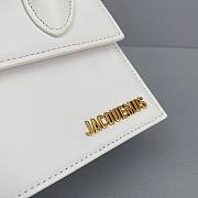 Forubags Jacquemus Medium Full Leather White – 2102 – 18x15.5x8 cm - 4