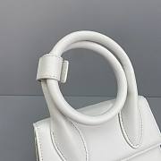 Forubags Jacquemus Medium Full Leather White – 2102 – 18x15.5x8 cm - 3