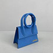Forubags Jacquemus Medium Frosted Blue – 2023 – 18x15.5x8 cm - 5