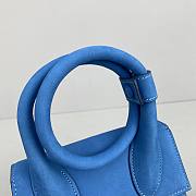 Forubags Jacquemus Medium Frosted Blue – 2023 – 18x15.5x8 cm - 3