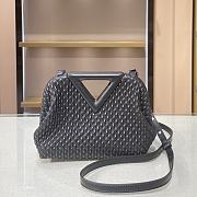 Forubags BV Triangle Bubble Calfskin Leather Bag Black – 44054 – 24×16×8 cm - 1