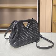 Forubags BV Triangle Bubble Calfskin Leather Bag Black – 44054 – 24×16×8 cm - 6