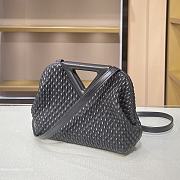 Forubags BV Triangle Bubble Calfskin Leather Bag Black – 44054 – 24×16×8 cm - 5
