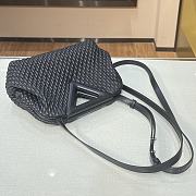 Forubags BV Triangle Bubble Calfskin Leather Bag Black – 44054 – 24×16×8 cm - 2