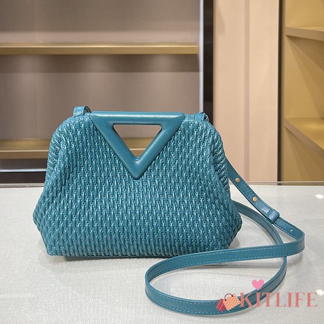 Forubags BV Triangle Bubble Calfskin Leather Bag Mallard – 44054 – 24×16×8 cm - 1