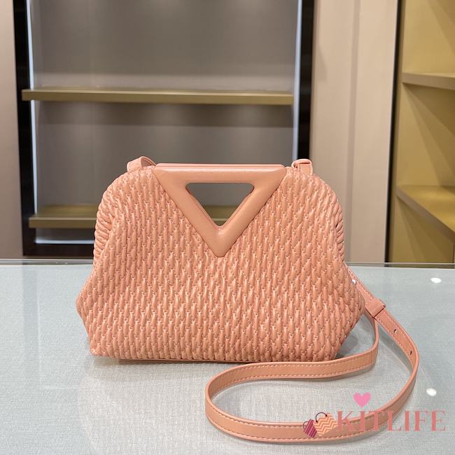 Forubags BV Triangle Bubble Calfskin Leather Bag Peachy – 44054 – 24×16×8 cm - 1