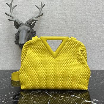 Forubags BV Triangle Bubble Calfskin Leather Bag Yellow – 440998– 35x12x6.5 cm