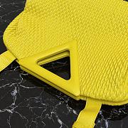 Forubags BV Triangle Bubble Calfskin Leather Bag Yellow – 440998– 35x12x6.5 cm - 6