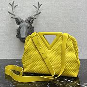 Forubags BV Triangle Bubble Calfskin Leather Bag Yellow – 440998– 35x12x6.5 cm - 5