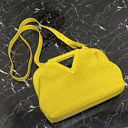 Forubags BV Triangle Bubble Calfskin Leather Bag Yellow – 440998– 35x12x6.5 cm - 4