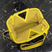 Forubags BV Triangle Bubble Calfskin Leather Bag Yellow – 440998– 35x12x6.5 cm - 3