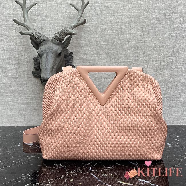 Forubags BV Triangle Bubble Calfskin Leather Bag Peachy – 440998– 35x12x6.5 cm - 1