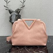Forubags BV Triangle Bubble Calfskin Leather Bag Peachy – 440998– 35x12x6.5 cm - 1