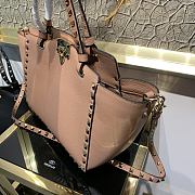 Forubags Valentino Rockstud Bag Grain Cowhide Pink – 0037A – 26×11×22cm  - 5