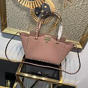 Forubags Valentino Rockstud Bag Smooth Cowhide Pink – 0037B – 26×11×22cm  - 1