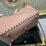 Forubags Valentino Rockstud Bag Smooth Cowhide Pink – 0037B – 26×11×22cm  - 5