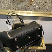 Forubags Valentino Rockstud Bag Smooth Cowhide Black – 0037B – 26×11×22cm  - 5