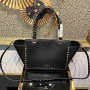 Forubags Valentino Rockstud Bag Smooth Cowhide Black – 0037B – 26×11×22cm  - 4