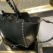 Forubags Valentino Rockstud Bag Smooth Cowhide Black – 0037B – 26×11×22cm  - 2