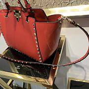 Forubags Valentino Rockstud Bag Smooth Cowhide Red – 0037B – 26×11×22cm  - 5