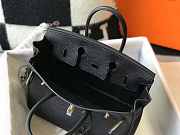 Forubags Hermes Birkin Tote Bag Black Golden 13x18x25 cm - 4
