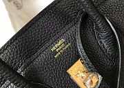 Forubags Hermes Birkin Tote Bag Black Golden 13x18x25 cm - 6