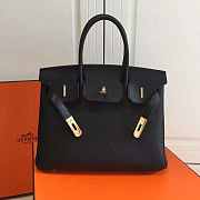 Forubags Hermes Birkin Tote Bag Black Golden - 40x29x20 cm - 1