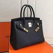 Forubags Hermes Birkin Tote Bag Black Golden - 40x29x20 cm - 5
