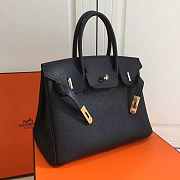 Forubags Hermes Birkin Tote Bag Black Golden - 40x29x20 cm - 6