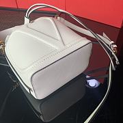 Forubags Valentino Vlogo Walk Calfskin Bucket Bag White  – 2054 – 15×10×20 cm - 5