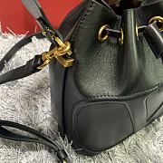 Forubags Valentino Vlogo Walk Calfskin Bucket Bag Black  – 2054 – 15×10×20 cm  - 2