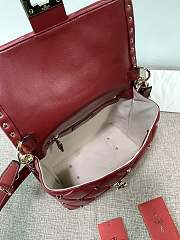 Forubags Valentino Candystub Genuine Bag Gold Hardware Bordeaux Red – 0055 – 23×11×17 cm - 6