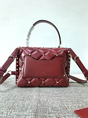 Forubags Valentino Candystub Genuine Bag Gold Hardware Bordeaux Red – 0055 – 23×11×17 cm - 5