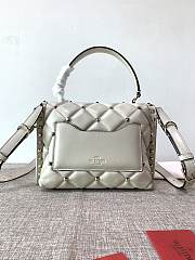 Forubags Valentino Candystub Genuine Bag Gold Hardware Bordeaux White – 0055 – 23×11×17 cm - 6
