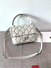 Forubags Valentino Candystub Genuine Bag Gold Hardware Bordeaux White – 0055 – 23×11×17 cm - 4