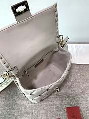 Forubags Valentino Candystub Genuine Bag Gold Hardware Bordeaux White – 0055 – 23×11×17 cm - 3