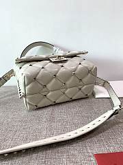 Forubags Valentino Candystub Genuine Bag Gold Hardware Bordeaux White – 0055 – 23×11×17 cm - 2