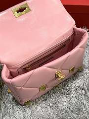 Forubags Valentino Garavani Roman Stud Chain Nappa Leather Bag Light Pink – 2060S – 25×16×10 cm - 5