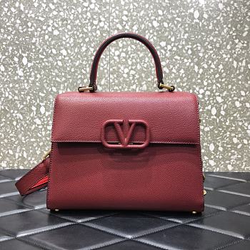 Forubags Valentino Garavani VSling Handbag Bordeaux – 2828# – 25.5x12x19 cm